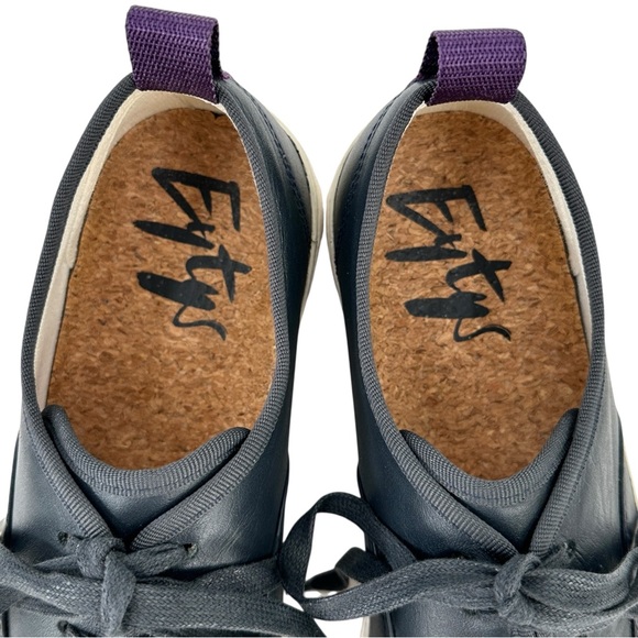 EYTYS Mother Navy Blue Platform Nobuck Leather Chunky Platform Sneakers sz 8.5 - Picture 5 of 9